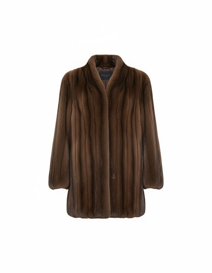 Manteau en Vison Mi-Longs