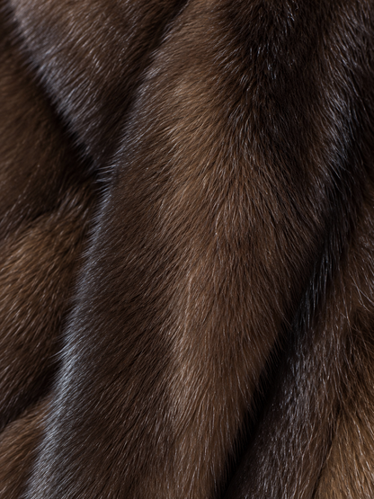 Manteau long en vison Prestige – Maison Maloë, vue 3