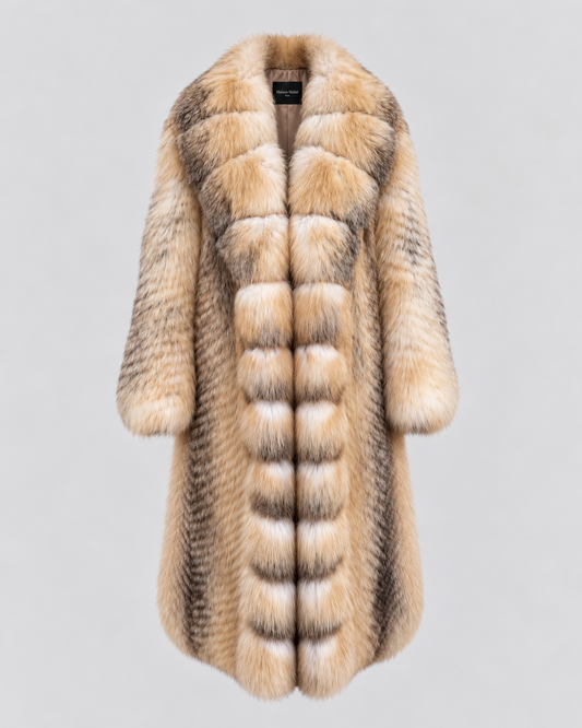 Manteau long en fourrure Renard Golden Island