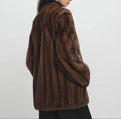 Manteau en Vison Mi-Longs